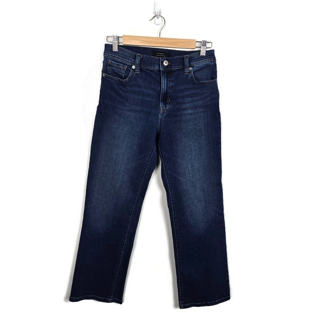 Banana Republic Bootcut High Rise Dark Indigo Stretch Jeans Waist 26